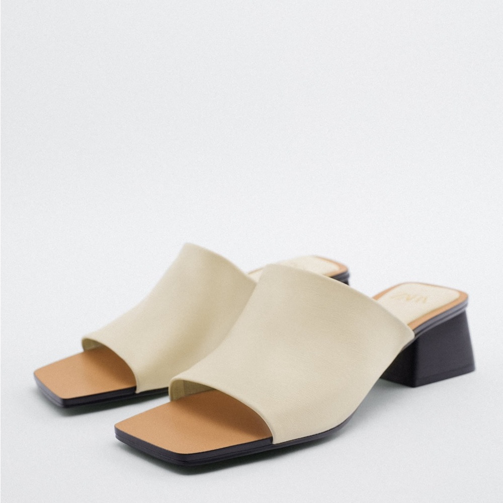 BRAND NEW WITH TAGS: LEATHER ZARA SANDALS
